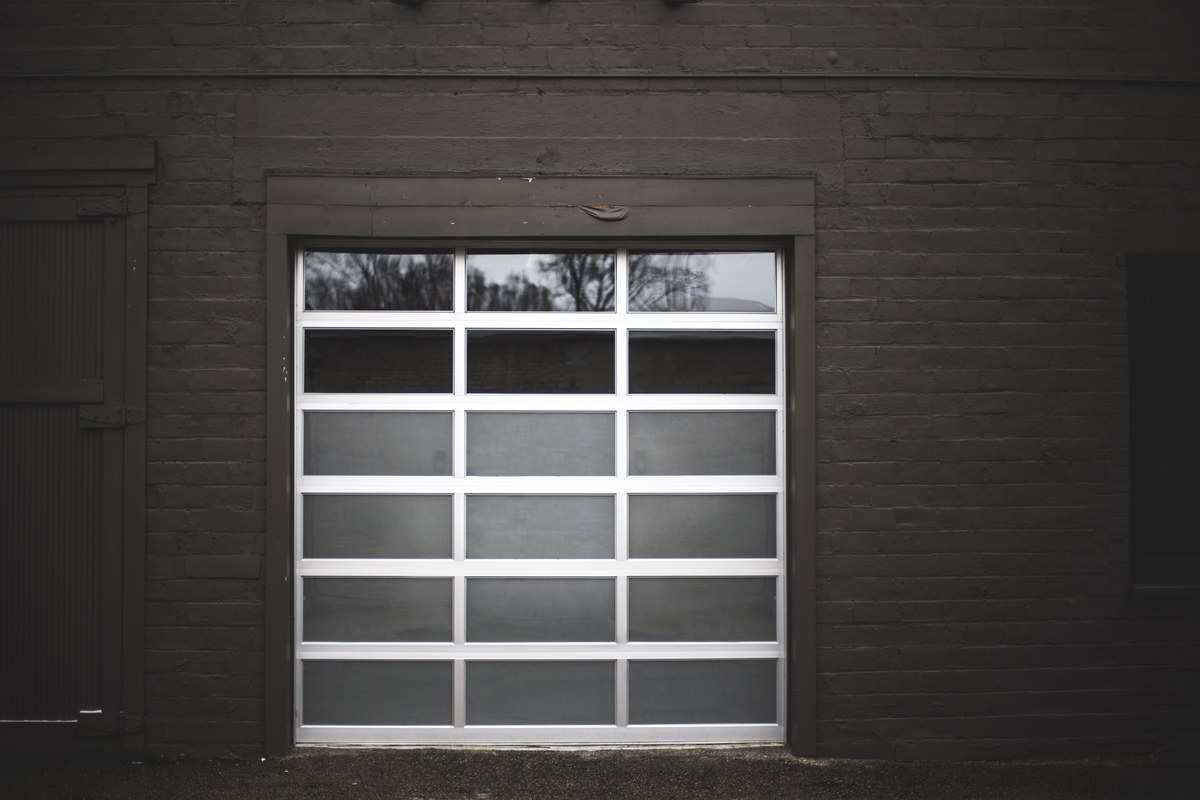 Modern garage door installation
