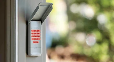 Garage door remote and keypad setup