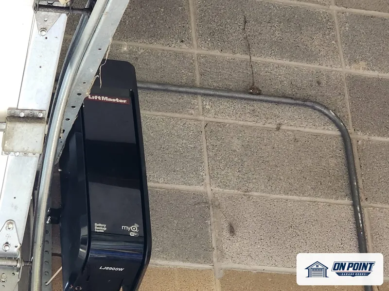 Wall-mount opener installed, photo from one of our jobs