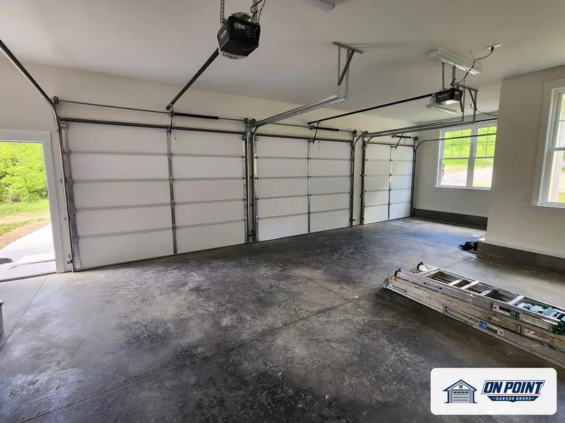 Two new doors and openers, photo from one of our jobs